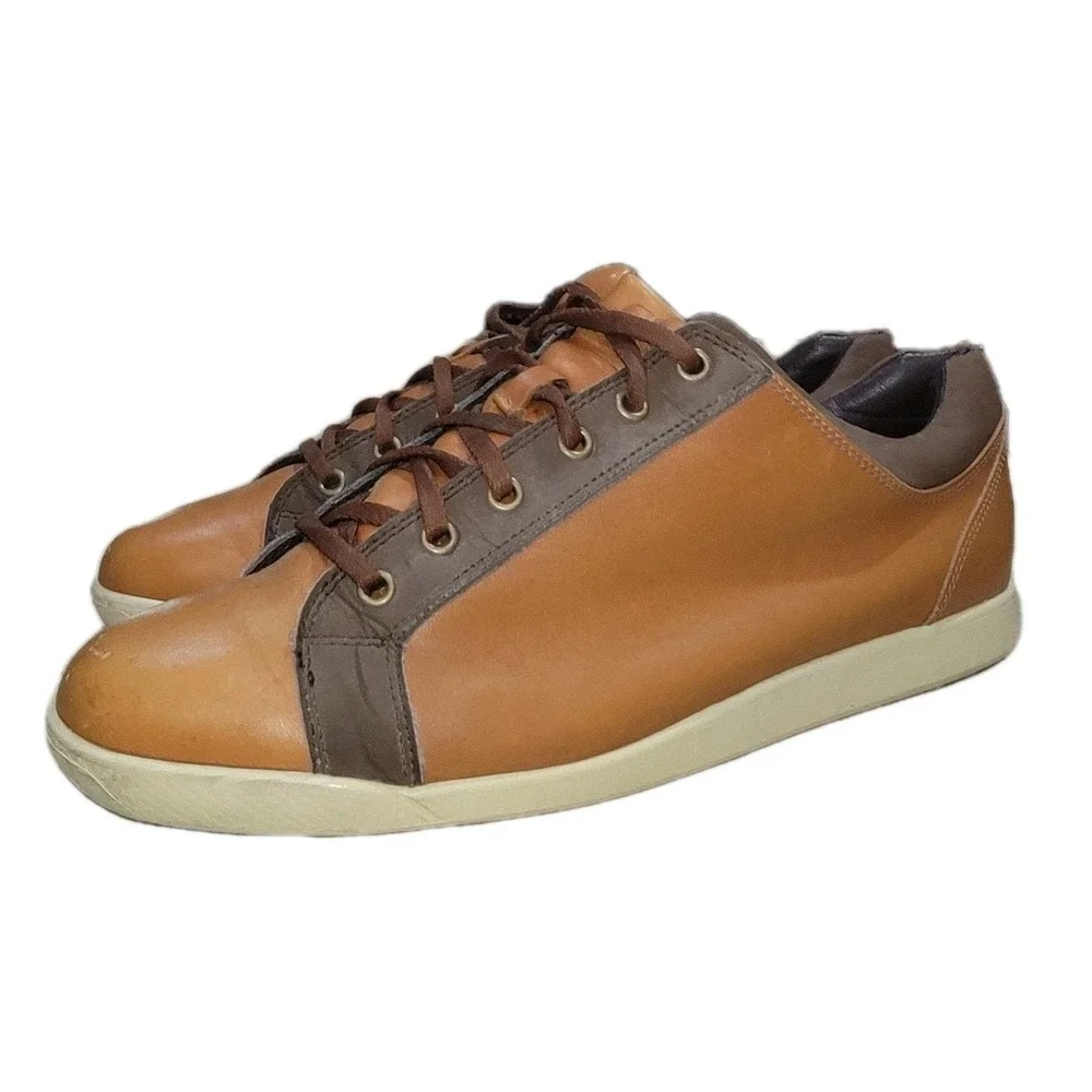 Footjoy FJ Contour Casual Men's Golf Shoes Size 11 Brown Leather Spikeless 54212